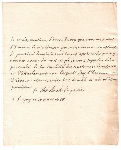 Christophe de BEAUMONT DU REPAIRE, Archbishop...