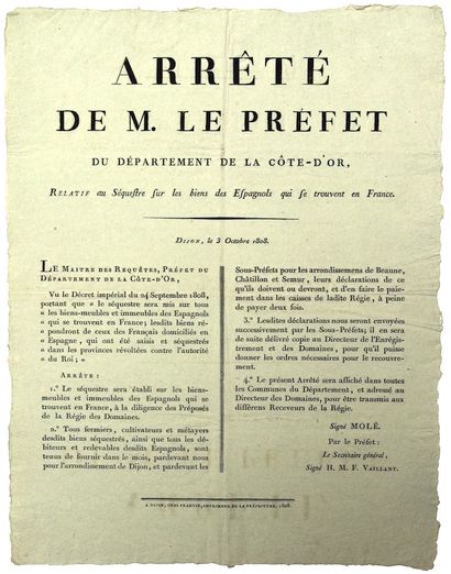 CÔTE D'OR. 1808. 