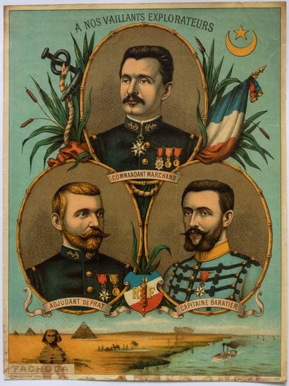 CRISE DE FACHODA 1898. 2 chromolithographs...