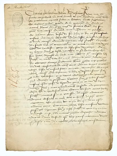 PICARDIE. 1496. DE HOULEFORT Seigneur. Double...