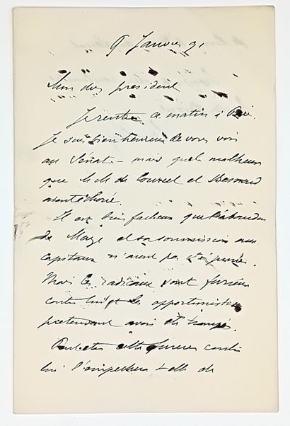 SAY (Léon-Jean-Baptiste) 1826-1896, Economist,...