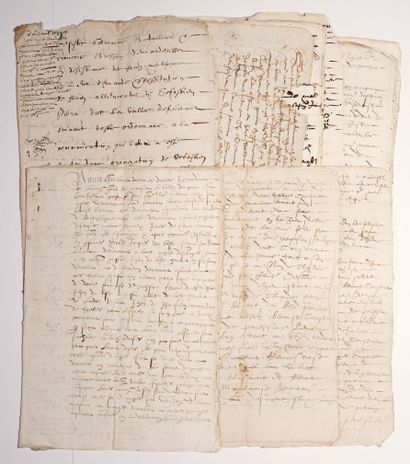 RHÔNE. 1553. BEAUJOLOIS. Set of documents...