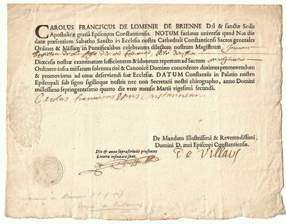 MANCHE - LOMÉNIE DE BRIENNE (Charles-François...