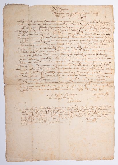 LYONNAIS. LYON 1618. Requête présentée au...