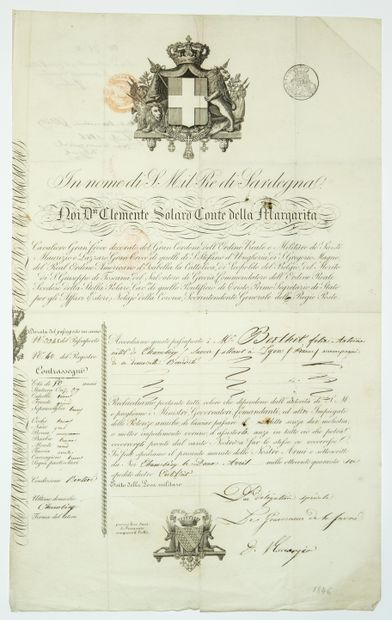 SAVOIE PROPRE. 3 ENGRAVED PASSPORTS, folio:...