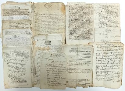 AVEYRON (Rouergue). 1572. Archive of the...