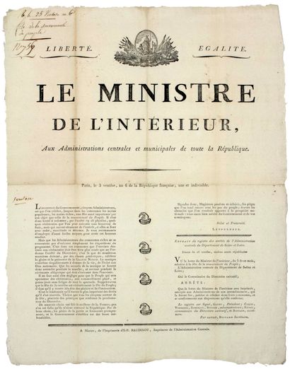 SAÔNE-ET-LOIRE. 1798. CELEBRATION OF THE...