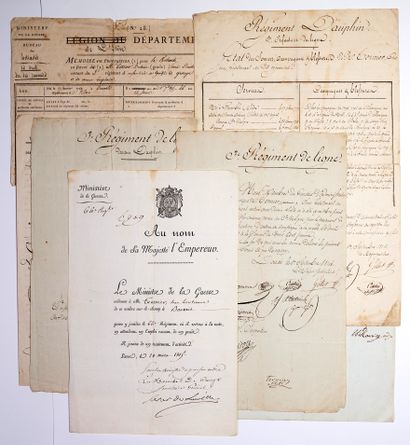 MILITARIA. Military papers of Antoine TERMIER...
