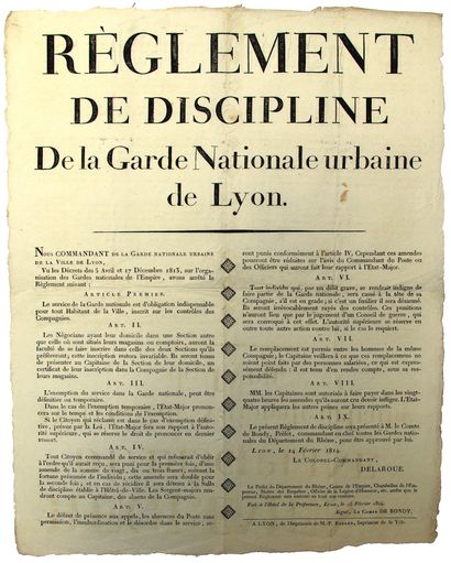 LYON. 1814. EMPIRE. 