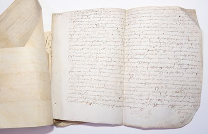 ORNE. ARGENTAN. Bundle of 5 Parchments: Rente...