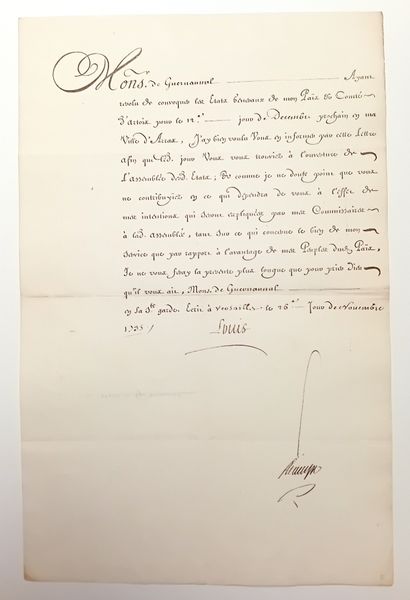 PAS-DE-CALAIS. ÉTATS-GÉNÉRAUX D'ARTOIS of...