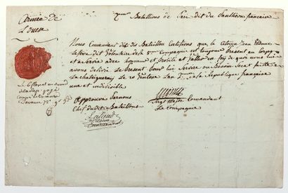 VENDÉE WAR. Armée de l'OUEST. 2nd Battalion...