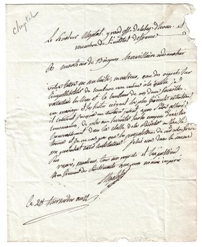 Jean Antoine CHAPTAL, Comte de CHANTELOUP,...
