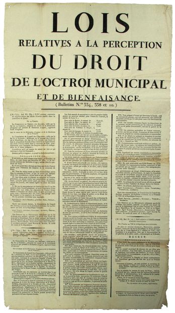 OCTROI DUTY. 1800. MAINE ET LOIRE. 