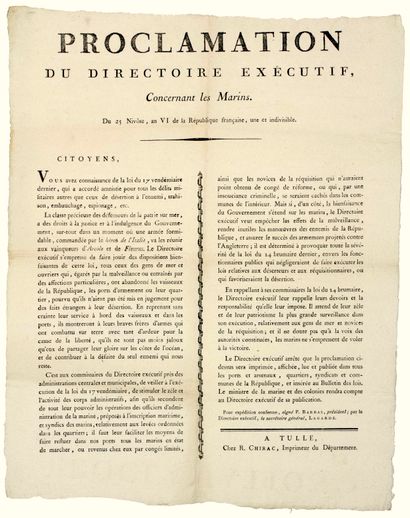 AN 6. CORRÈZE. MARINE. 
