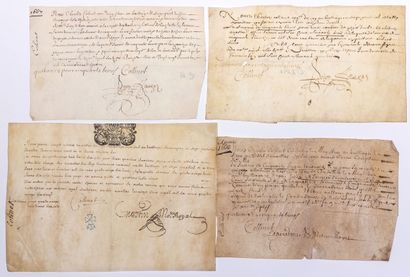 CANTAL. AURILLAC. 4 Pièces signed Charles...