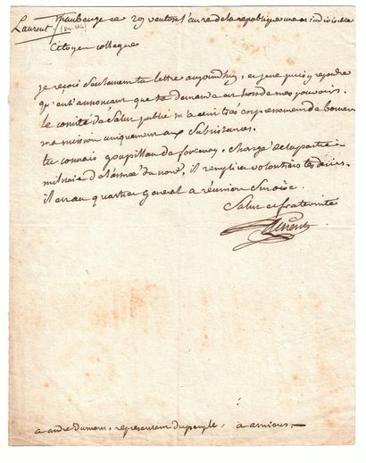Deputy LAURENT (Claude-Hilaire) 1741-1801....