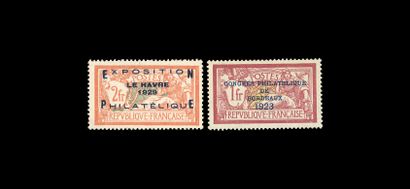 France YT N°182 + 257A: Bordeaux + Le Havre...
