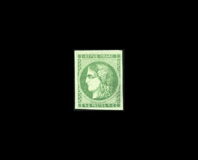 France YT N°42Be: 5c very dark green, Rep....