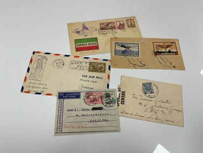 Letters: Set of letters, period 1856/1944,...