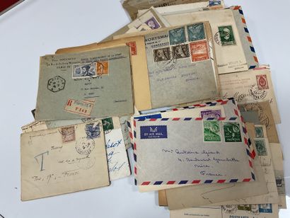 World: lot of letters from all countries,...