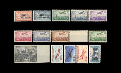 France PA: N°1/2* + 8/13** (N°13, sheet edge)...