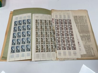 Faciale: Set of Francs sheets, period 1957/2000...