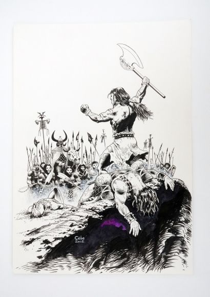 CEBE Dominique
Large illustration of a barbarian
India...