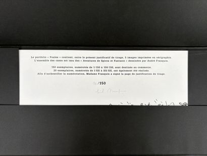 FRANQUIN
Portfolio Foules numbered and signed...