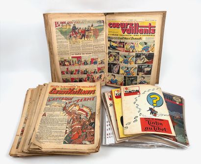 JOURNAL DE TINTIN
Large lot of 50s issues,...