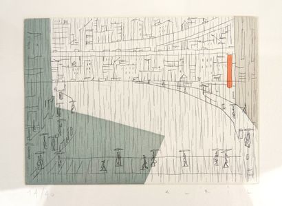 APRIL
Tokyo
Etching published by Alain Beaulet...