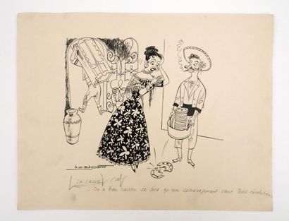 BADERT
Albert Georges
Humorous illustration
India...