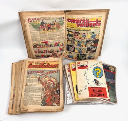 JOURNAL DE TINTIN
Large lot of 50s issues,...
