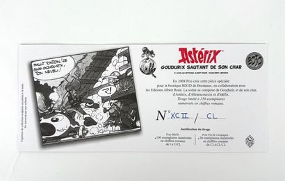 UDERZO
Asterix
Goudurix jumping from his...