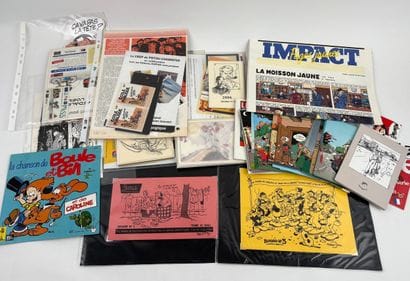 COMICS
Large lot to be sorted of paper documents,...