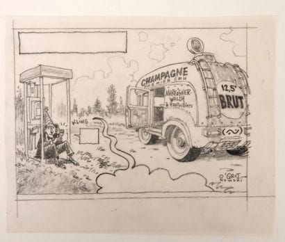 O GROJ
Research for a champagne label
Graphite
Drawing...