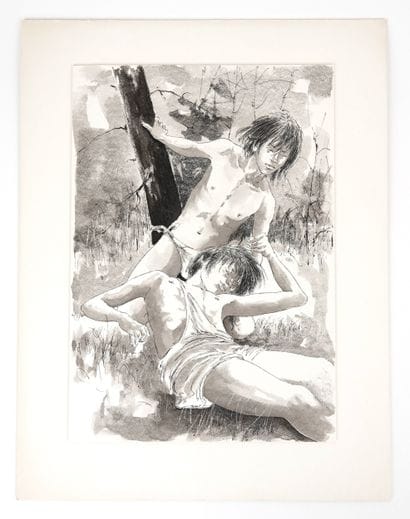 GOURLIER Michel
Illustration of two young...