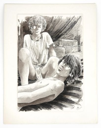 GOURLIER Michel
Illustration of two young...