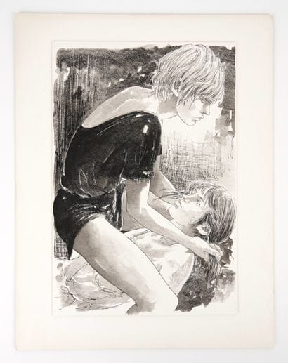 GOURLIER Michel
Illustration of two young...