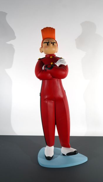 CHALAND
Coeurs d'Acier triptych
Spirou statuette...