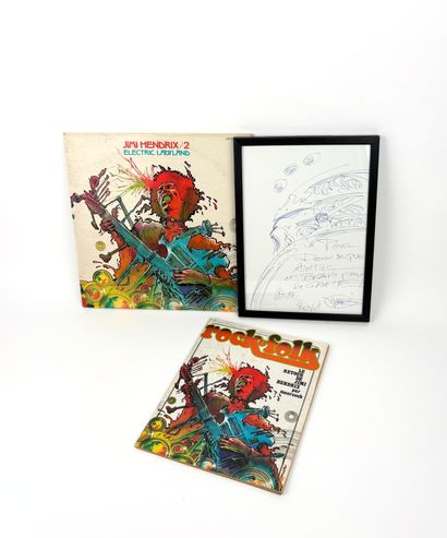 DRUILLET
Nice set including a drawing and...