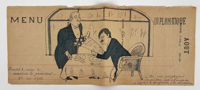 DAIX André * Humorous political illustration...
