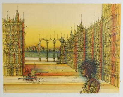 Jean CARZOU (1907-2000)
Le jardin du palais,...