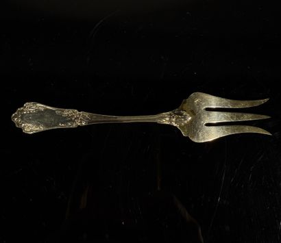 Silver dessert fork 1er titre

Minerve hallmark...