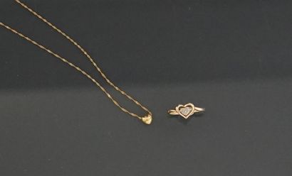 Collier en or jaune 18k 750 millièmes à maille...
