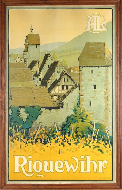 RIQUEWIHR 
Affiche originale en couleurs
Imp....