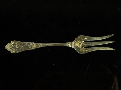 Silver dessert fork 1er titre

Minerve hallmark...