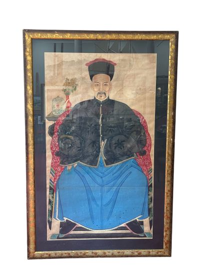 Chine, XIXe siècle

Importante paire de gouaches...