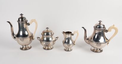 Silver 925/1000 tea and coffee set including...