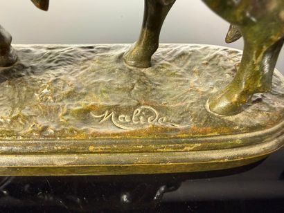 MALIDE, XIXe-XXe, sculpteur éditeur à Paris

Taureau

Bronze...
